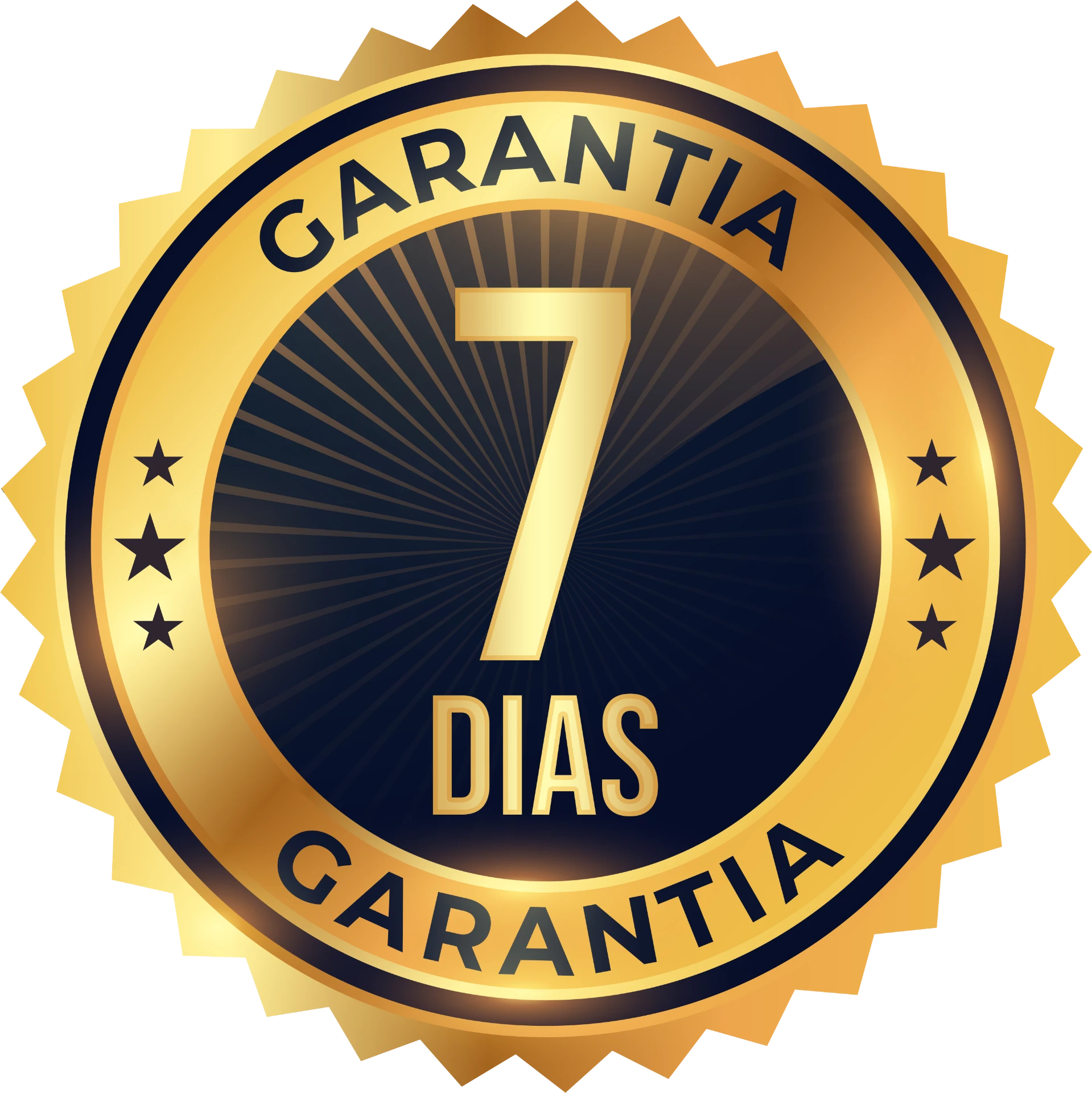 Selo de garantia incondicional de 7 dias