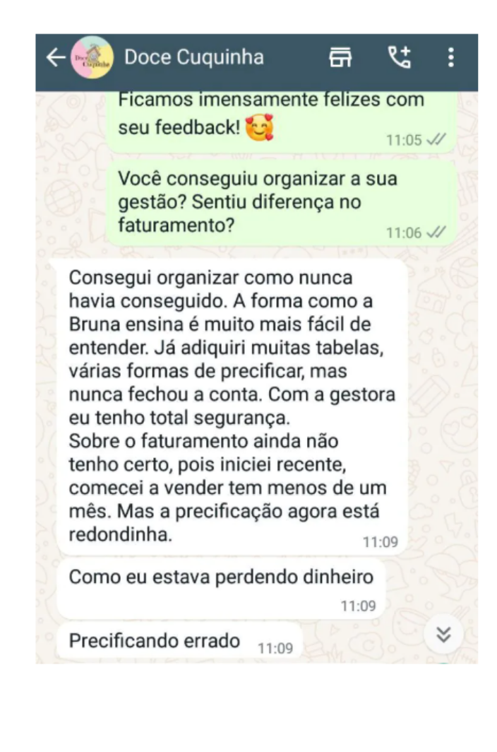 Depoimento real de aluna 4