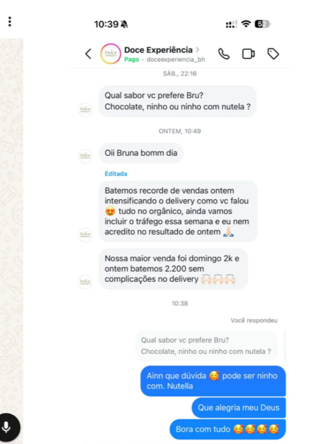 Depoimento real de aluna 5